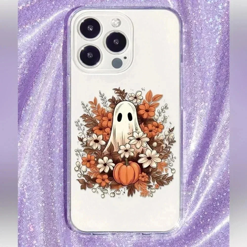 iPhone 13 Pro Max Halloween Transparent Pattern Case